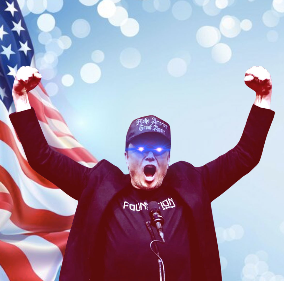 Dark Gothic Maga Elon Musk Hat