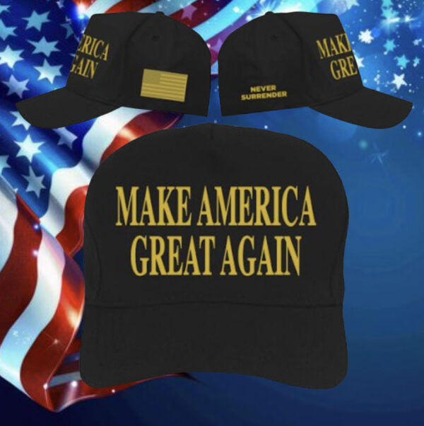 Elon Muks Gold Dark MAGA Hat