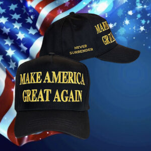 Elon Muks Gold Dark MAGA Hat