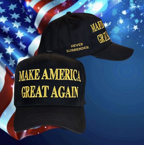Elon Muks Gold Dark MAGA Hat