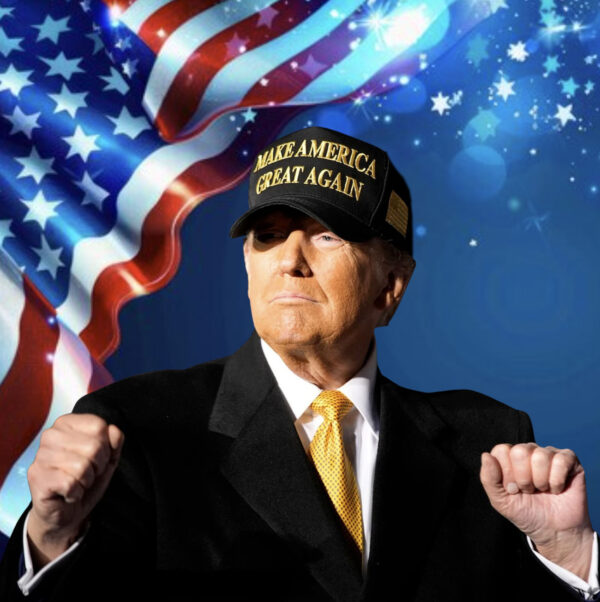 Elon Muks Gold Dark MAGA Hat