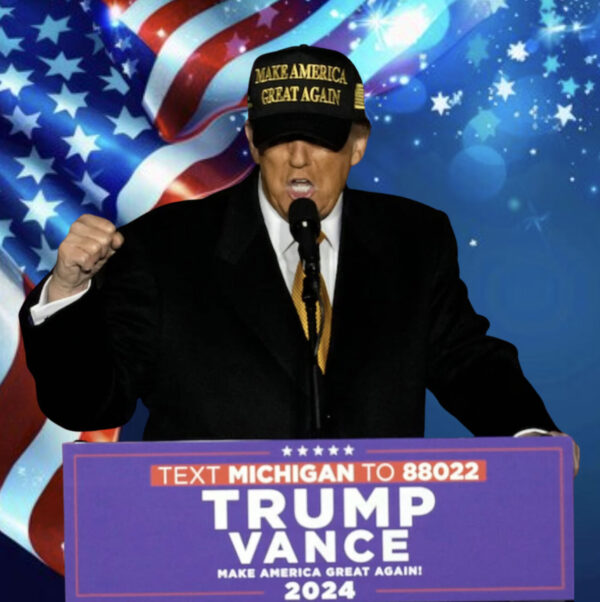 Elon Muks Gold Dark MAGA Hat