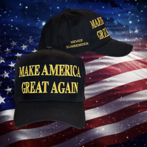 Gold Dark MAGA Hat