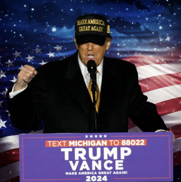 Gold Dark MAGA Hat