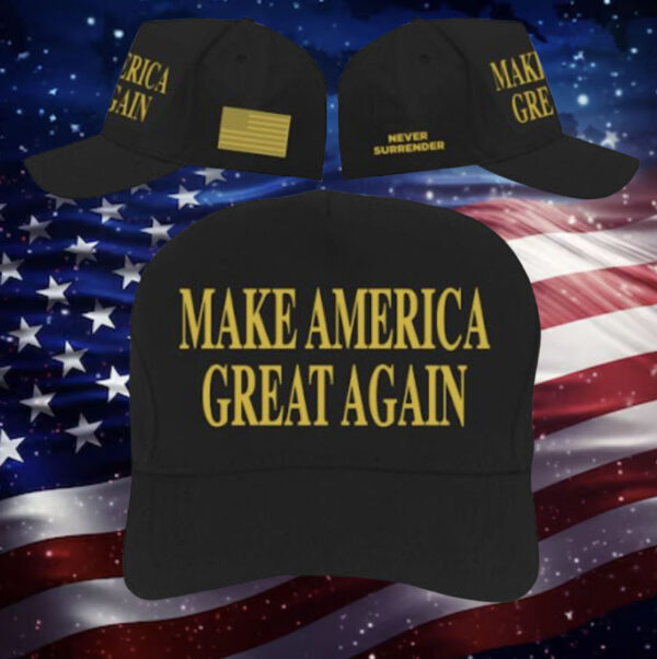 Gold Dark MAGA Hat