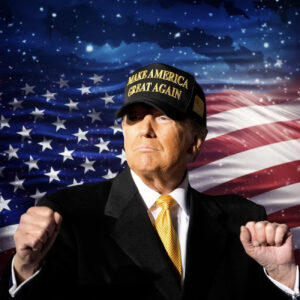 Gold Dark MAGA Hat