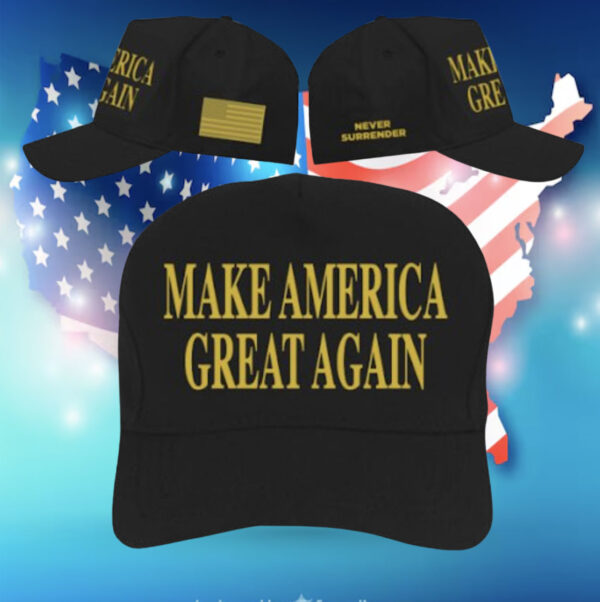 Gold Dark MAGA Merch Hat