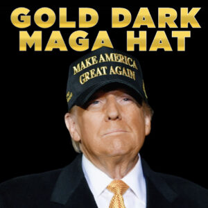 Gold Dark MAGA Merch Hat