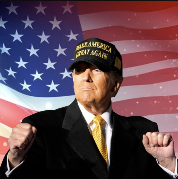 MAGA Gold Dark Hat