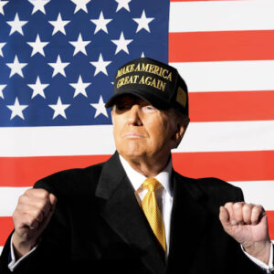 TRUMP DARK GOLD MAGA HAT