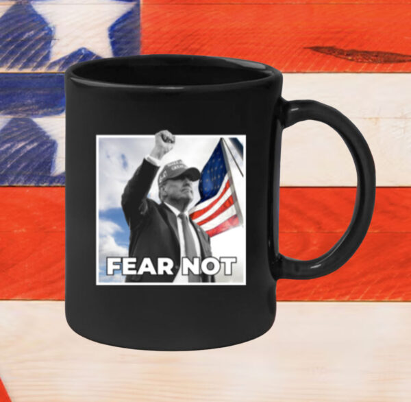 Trump Fear Not Black Coffee Mug
