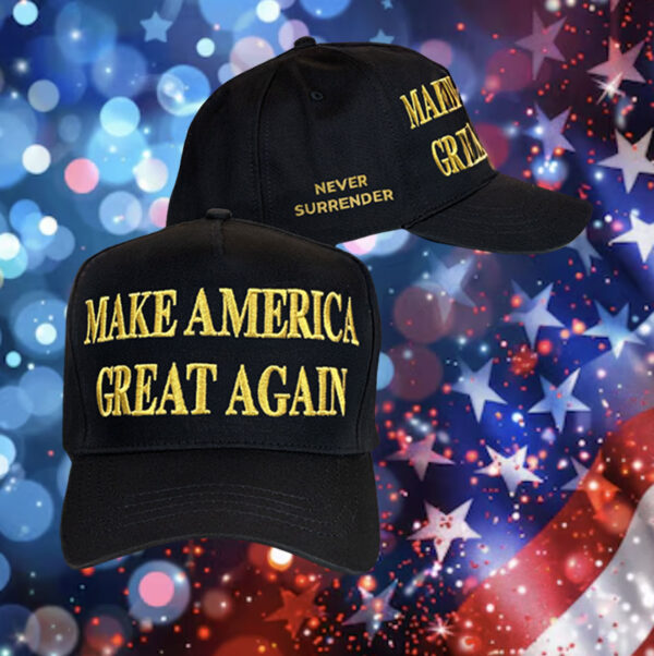 Trump Gold Dark MAGA Hat