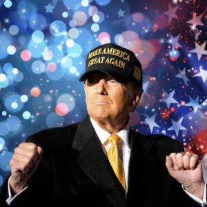 Trump Gold Dark MAGA Hat