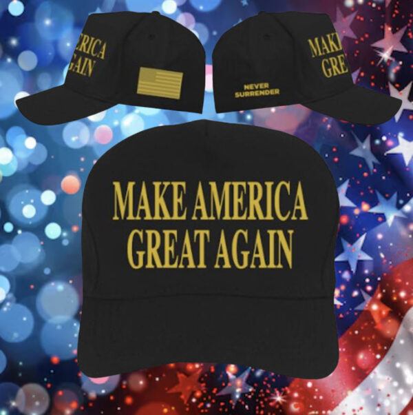 Trump Gold Dark MAGA Hat