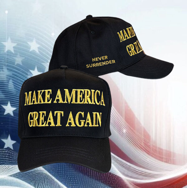 Trump MAGA Gold Dark Hat