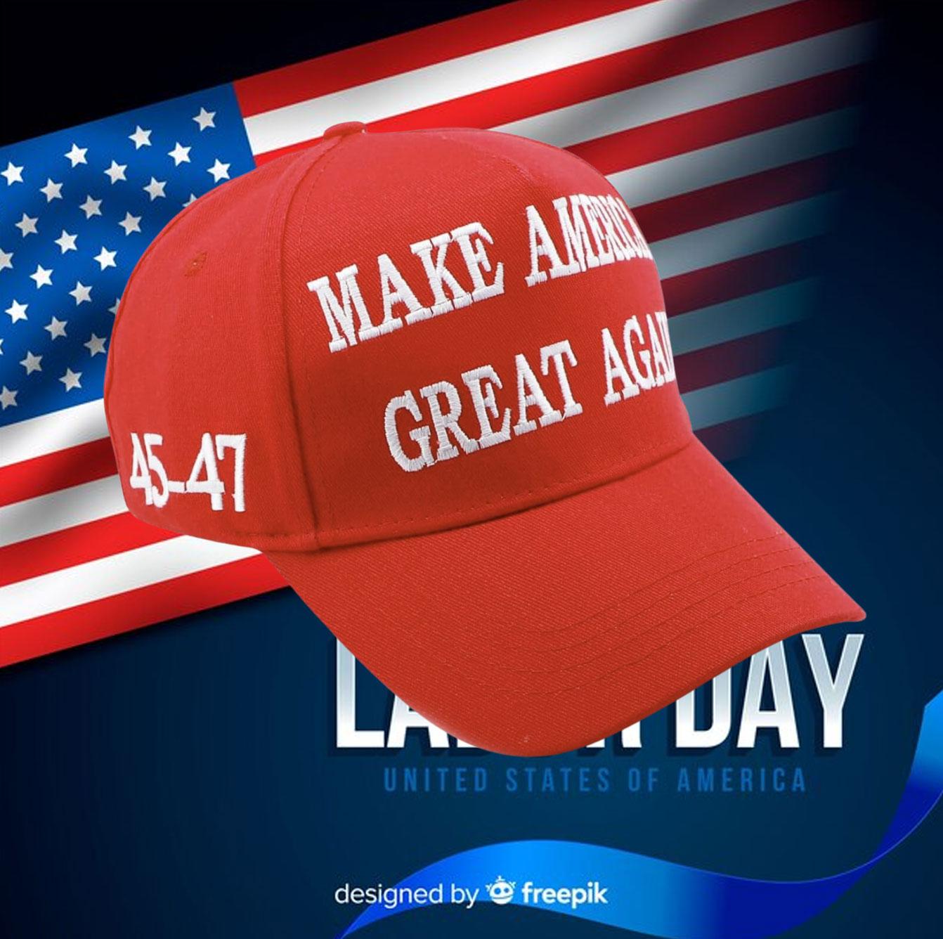 45-47 Make America Great Again Donald Trump Cap