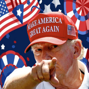 45 -47 President Donald Trump Campaign Vintage Embroidered Dad Hat