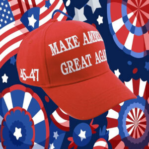 45 -47 President Donald Trump Campaign Vintage Embroidered Dad Hat