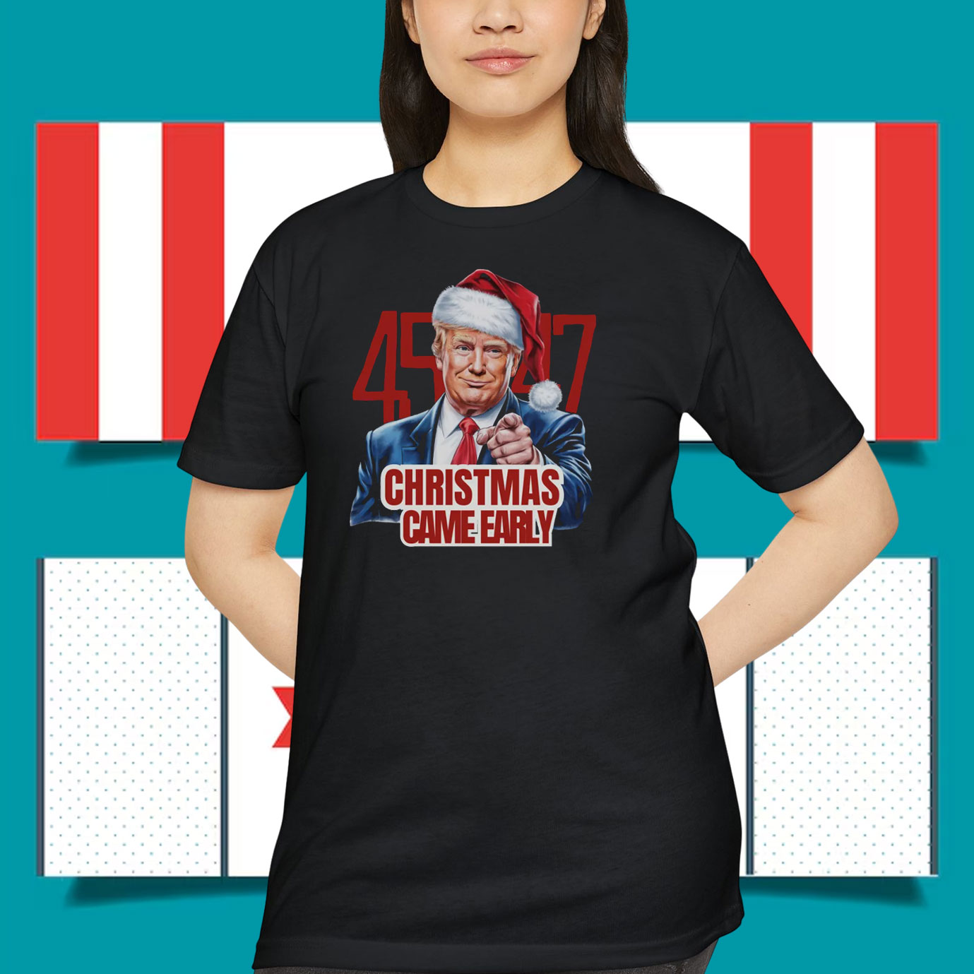 45-47 Trump Christmas Came Early Shirt