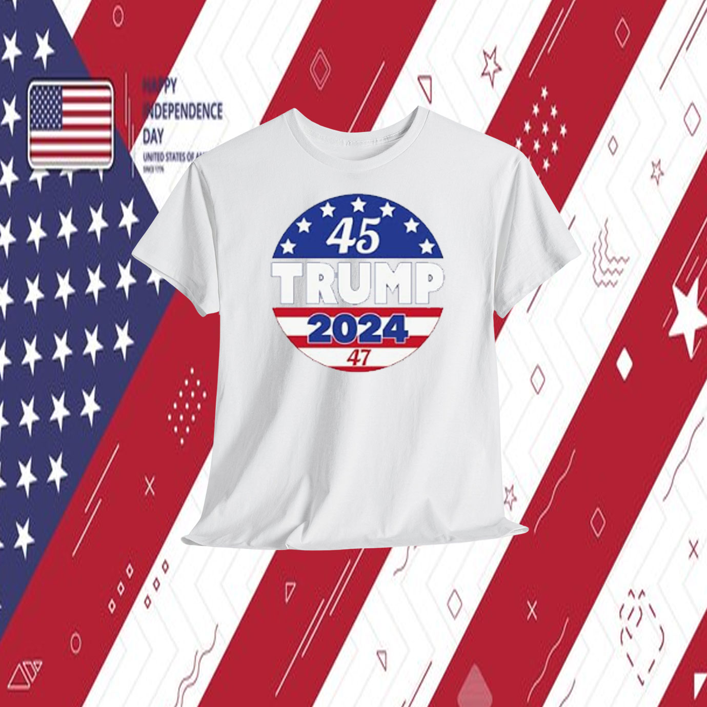 45 Trump 2024 47 America Shirt