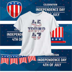 45 Trump 47 America President Shirt