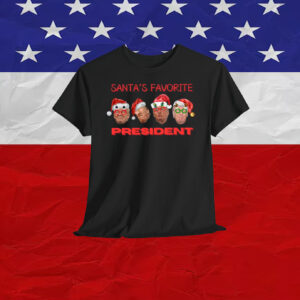 America Trump Santa's Favorite President Shirt