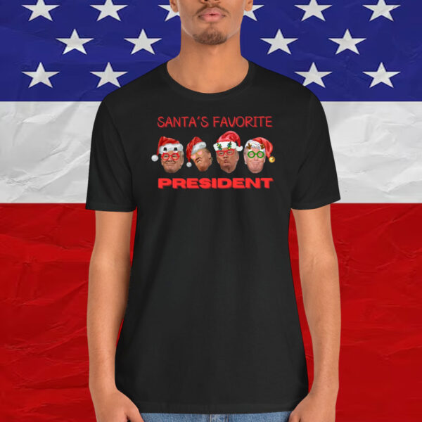 America Trump Santa's Favorite President Shirt