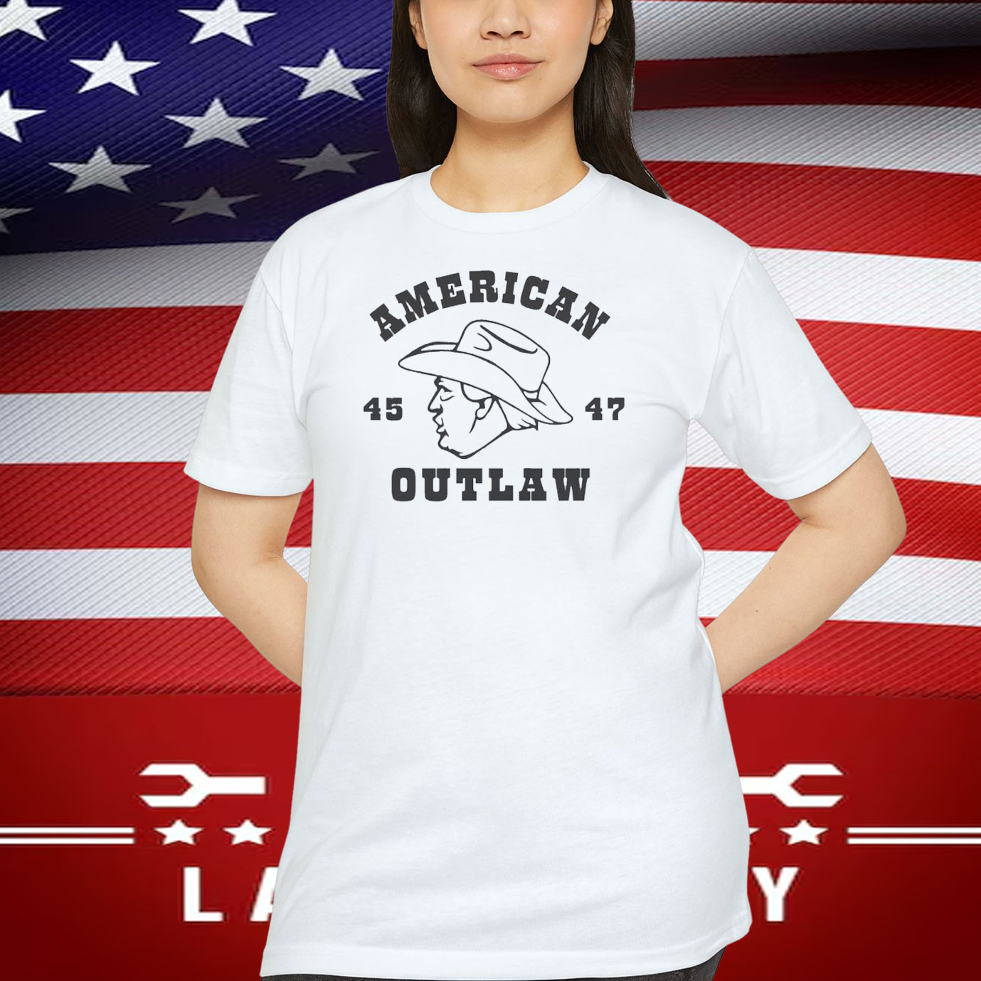 American Trump 45 47 Outlaw T-Shirt