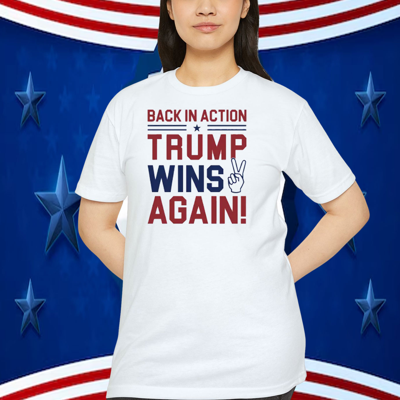 Back In Action Trump Wins Again! 2024 Shirt