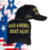 Black And Gold Donald Trump '24 MAGA Make America Great Again Snapback Hat