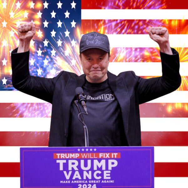 Black Trump Elon Musk Dark MAGA Hat