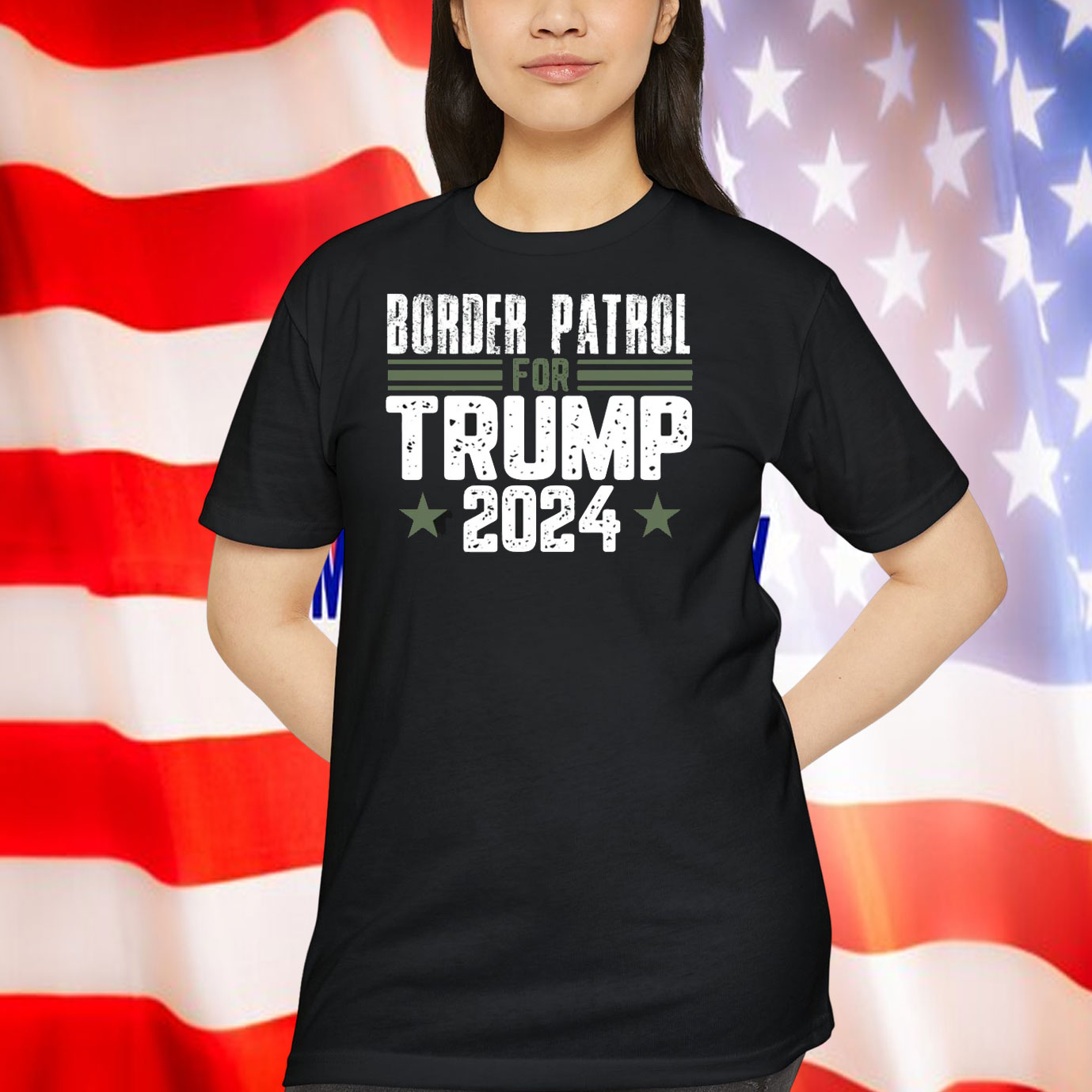 Border Patrol For Trump 2024 Shirt