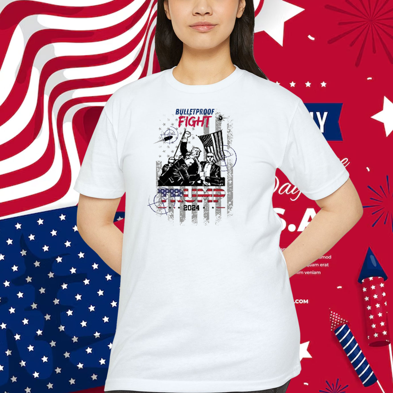 Bulletproof Fight Trump 2024 Shirt