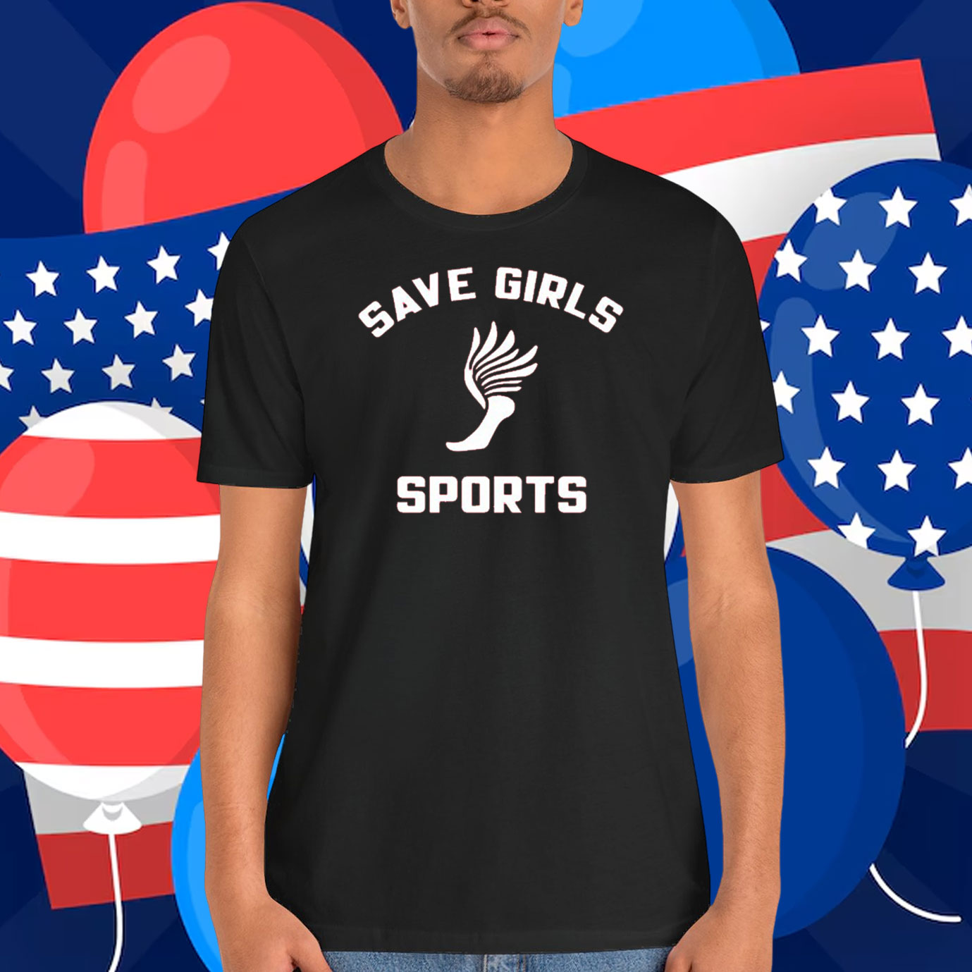 California School Save Girls Sports Trump Shirt
