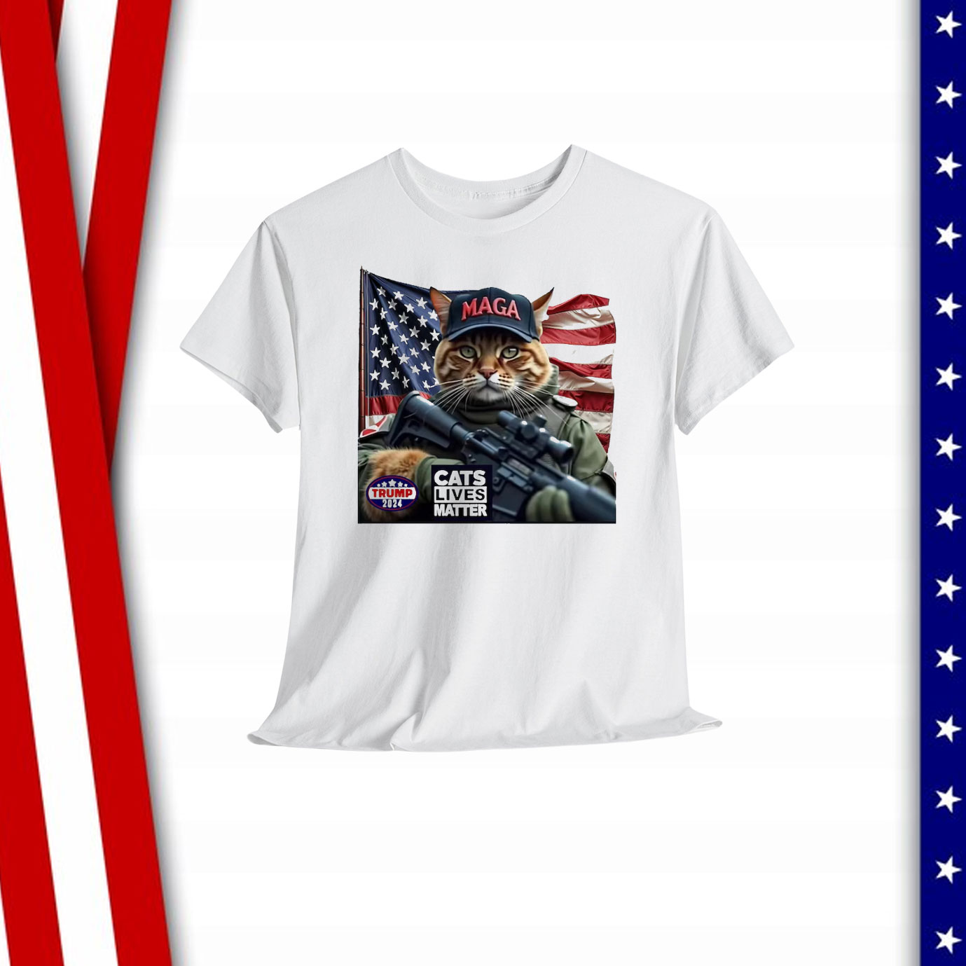 Cats Lives Matter Maga Trump 2024 Shirt