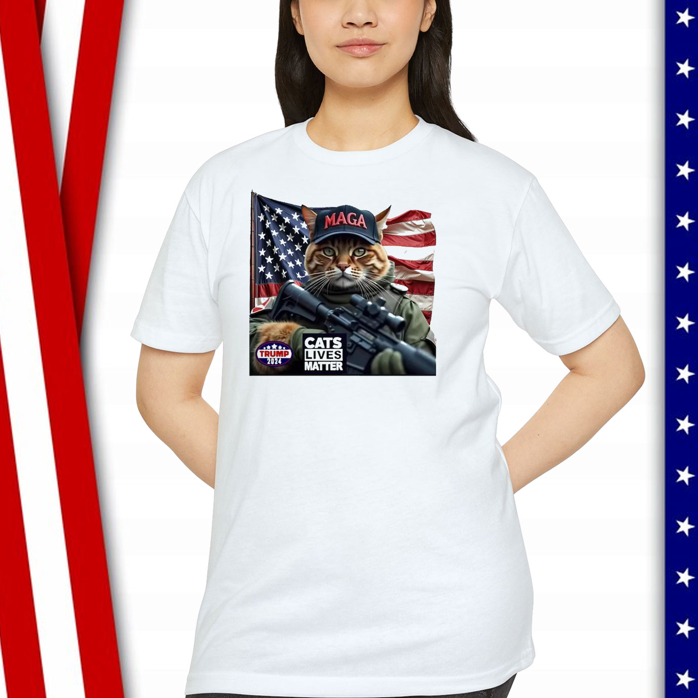 Cats Lives Matter Maga Trump 2024 Shirt