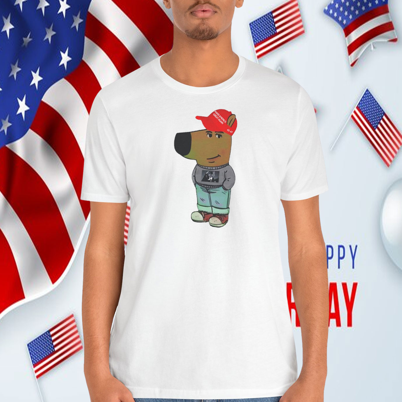 Chill Guy Trump Unisex Softstyle T-Shirt