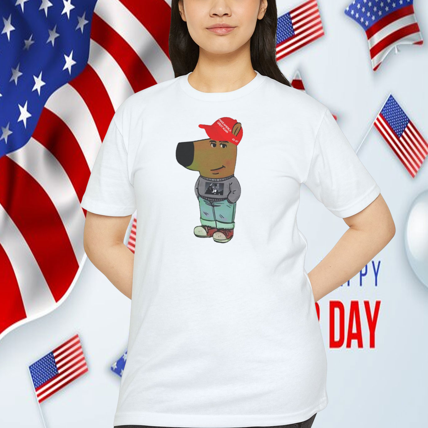 Chill Guy Trump Unisex Softstyle T-Shirt