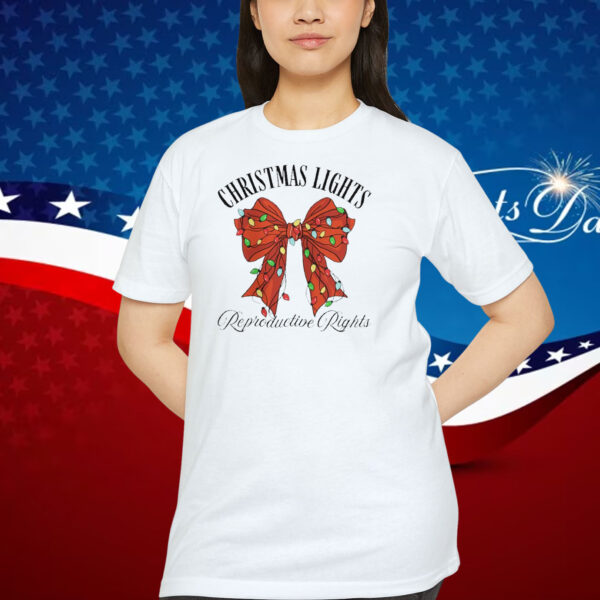 Christmas Lights Reproductive Rights Trump Shirt