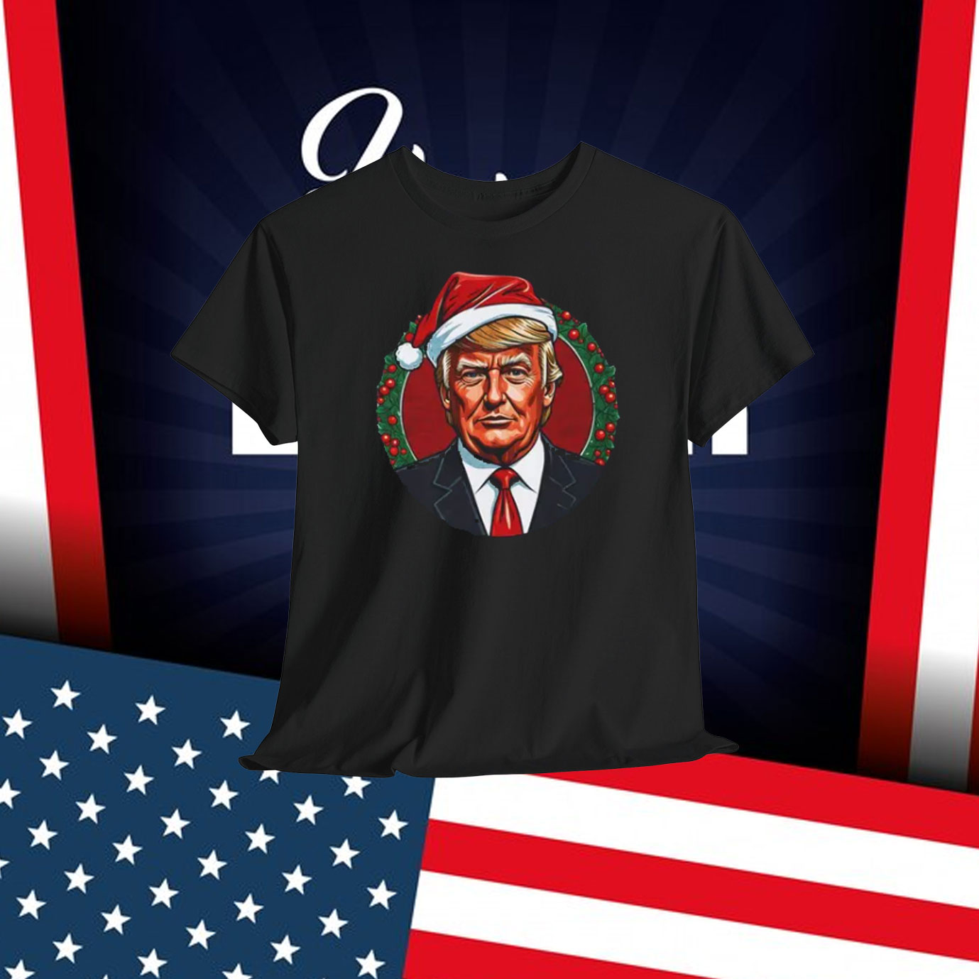 Classic Santa Christmas Comfort Color Donald Trump Shirt