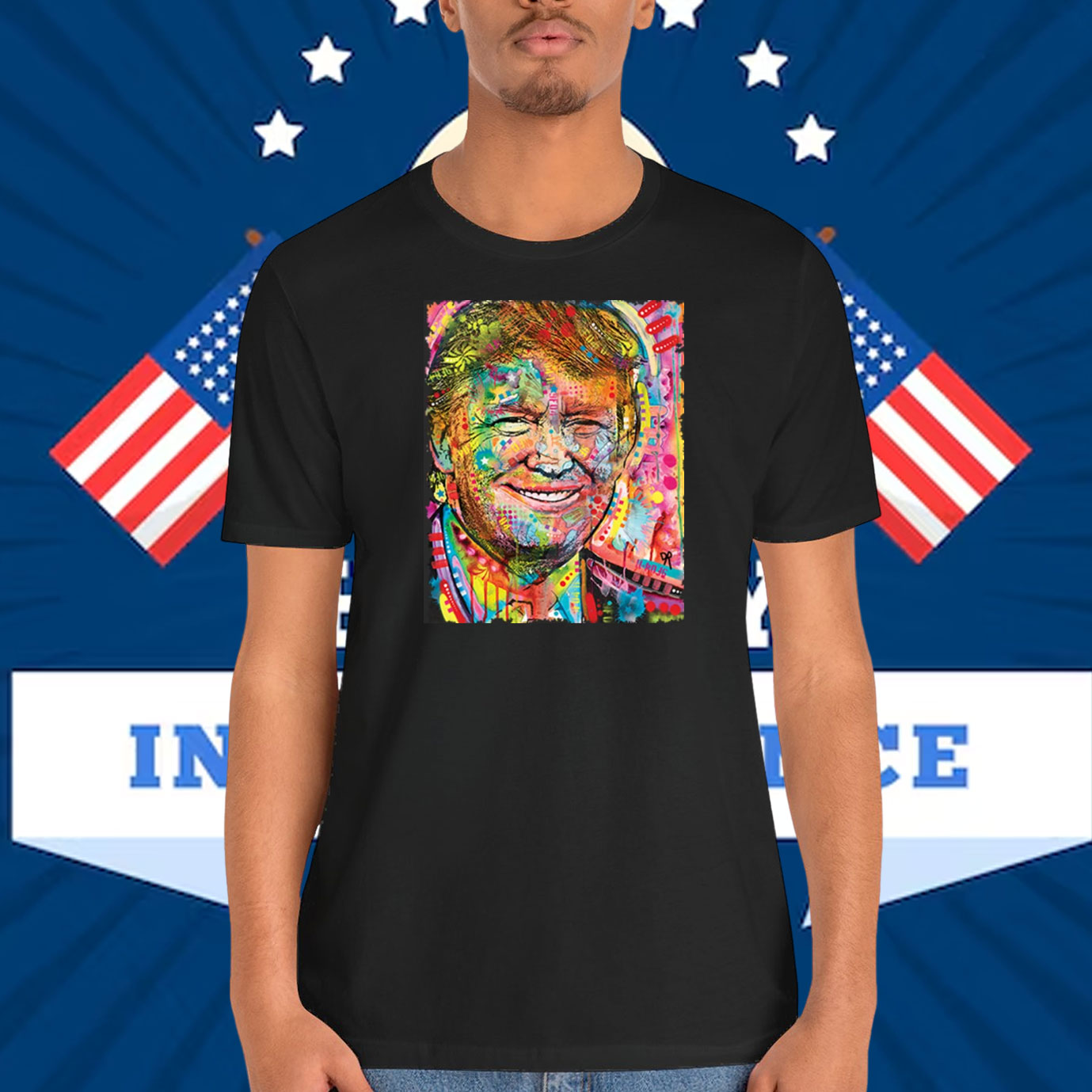 Colorful Trump America Shirt