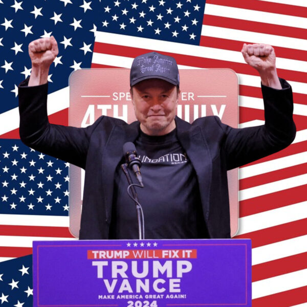DARK MAGA Trump Campaign Elon Musk Black Cap