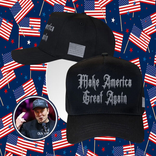 Dark Gothic MAGA Black Trump Hat