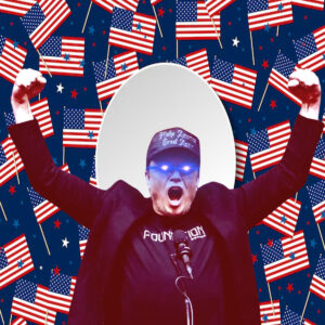 Dark Gothic MAGA Black Trump Hat