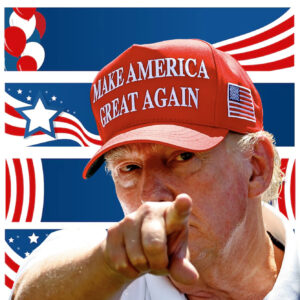 Dark MAGA Elon Musk Trump Baseball Cap