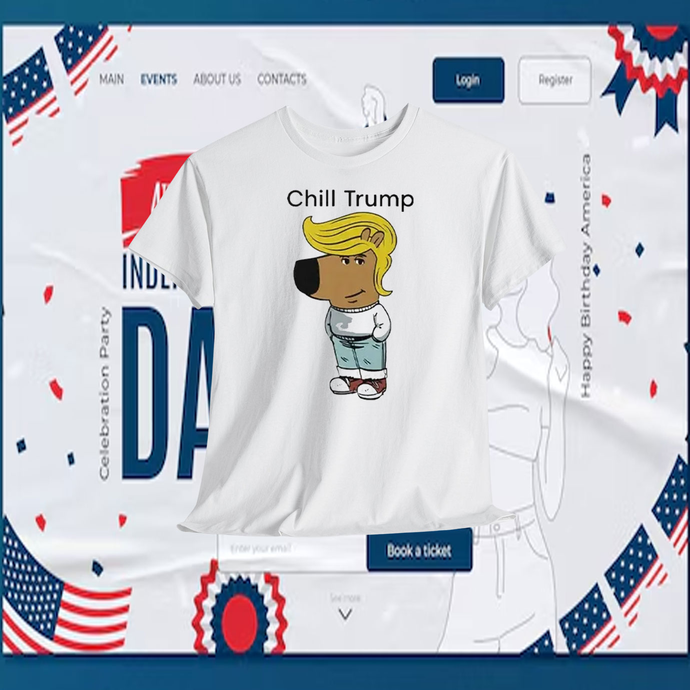 Donald Trump Chill Guy Meme Shirt