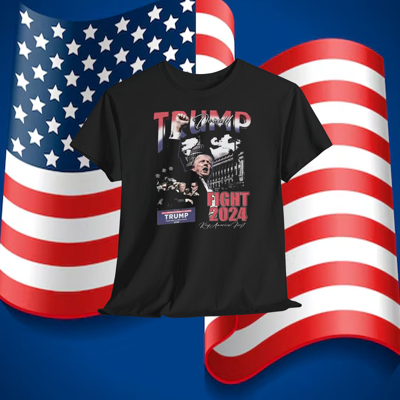 Donald Trump Fight 2024 Keep America First Shirt