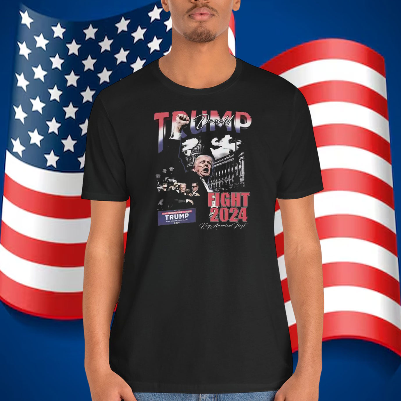 Donald Trump Fight 2024 Keep America First Shirt