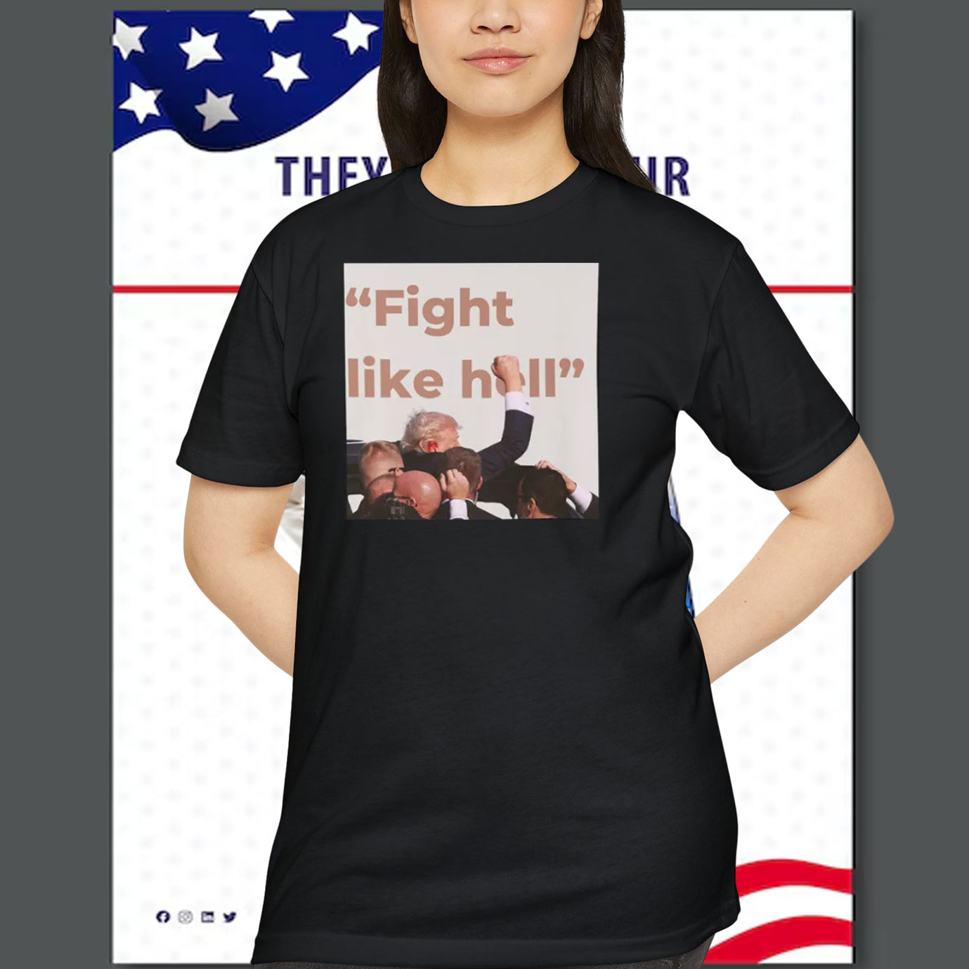 Donald Trump Fight like Hell Shirt