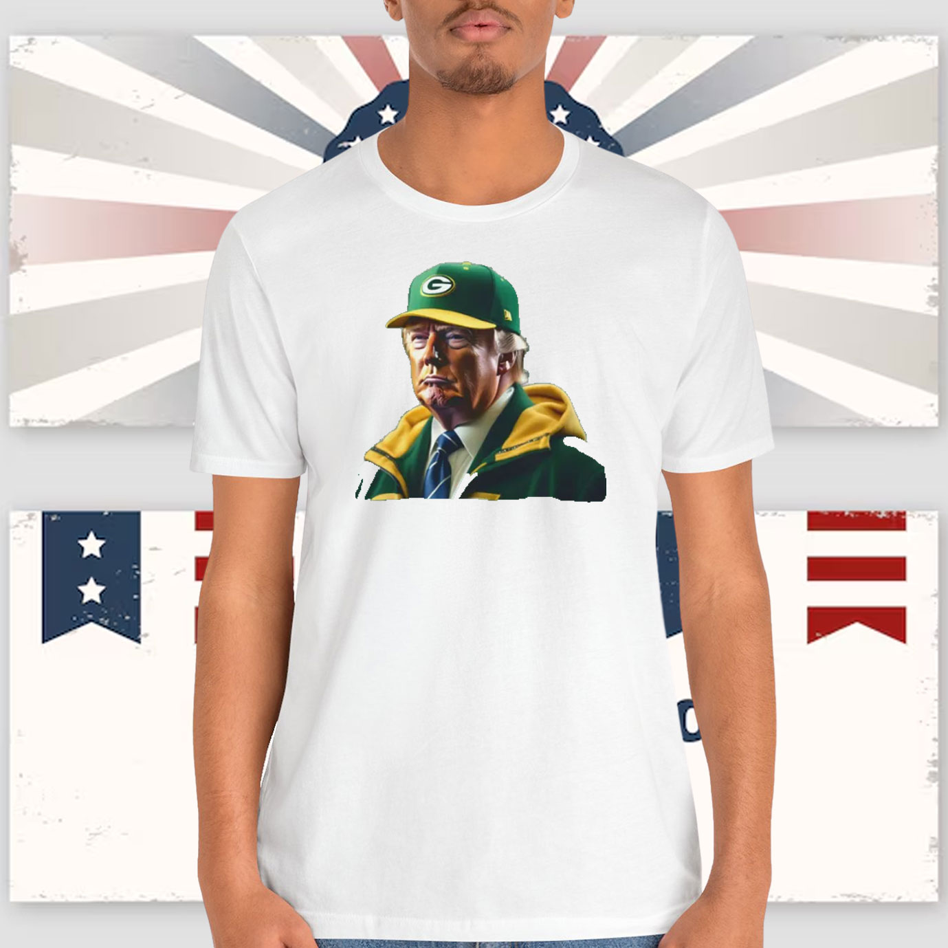 Donald Trump Green Pay Packers T-Shirt